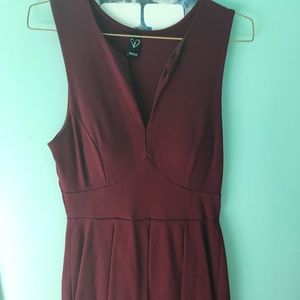burgundy homecoming dress